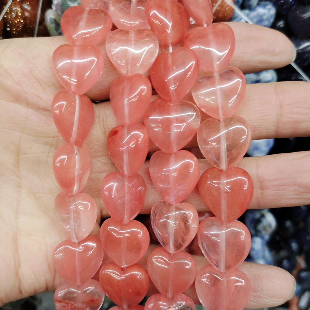 Watermelon crystal 14mm about 28