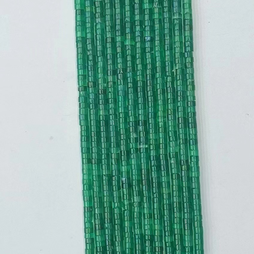 green agate 2x3mm