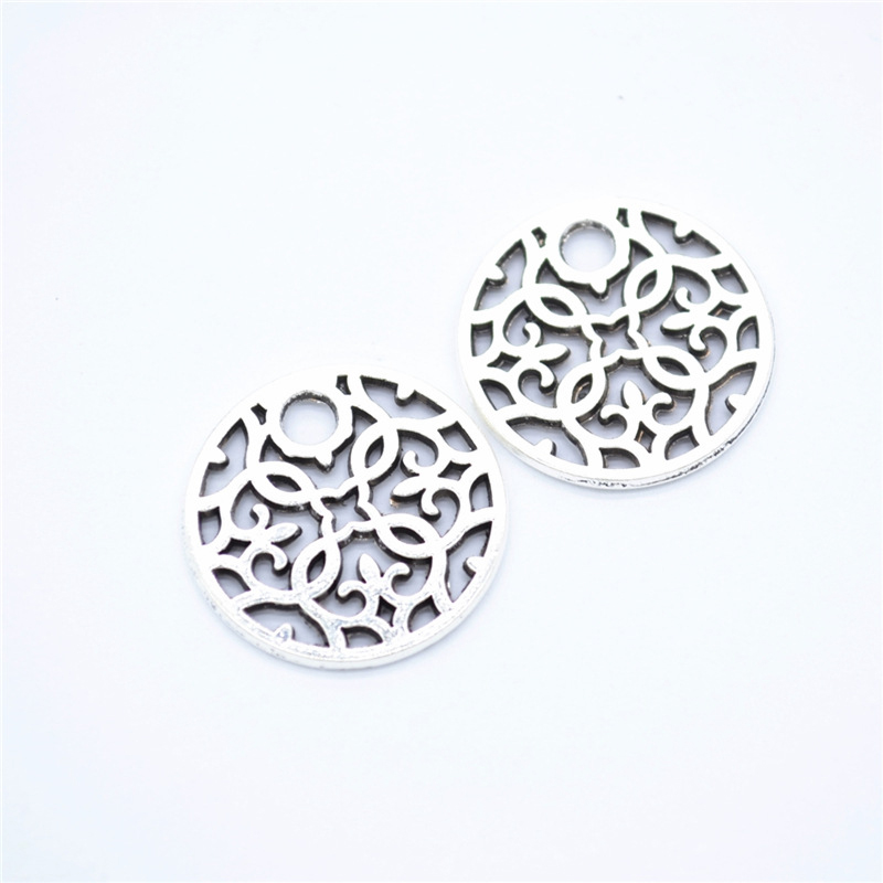 antique silver color plated 15x15mm