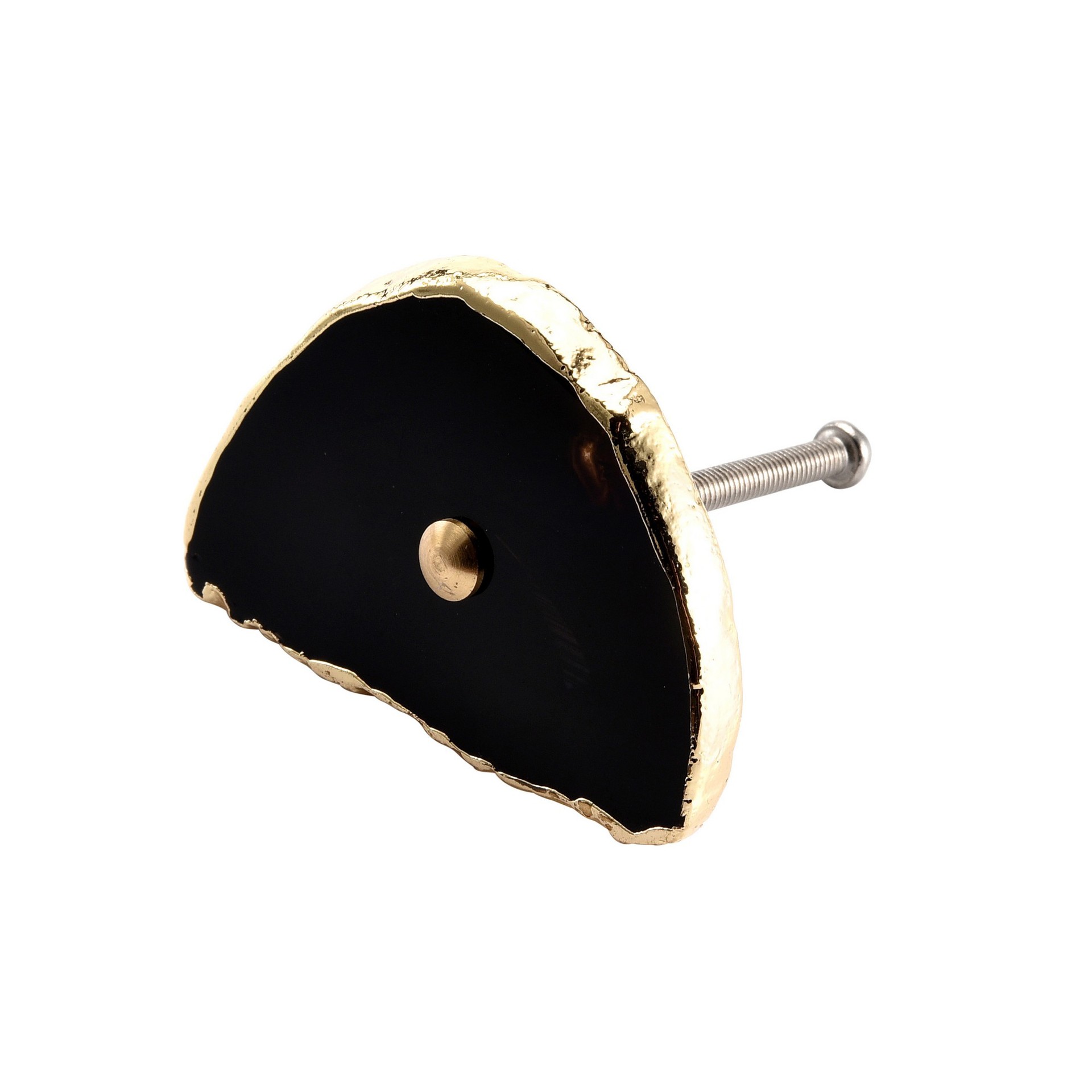 GDW-black gold-plated onyx handle with two screws