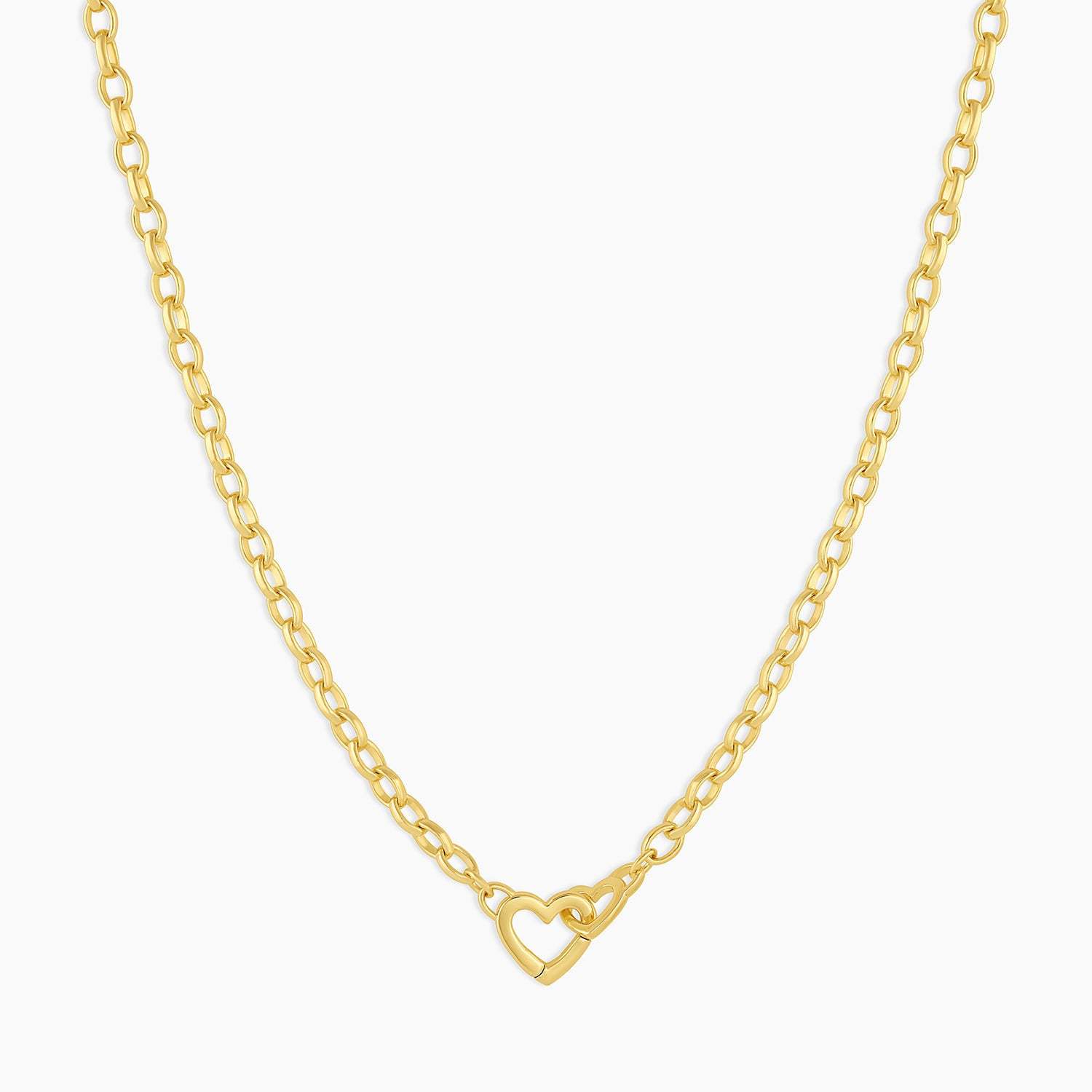 Gold necklace 42cm long
