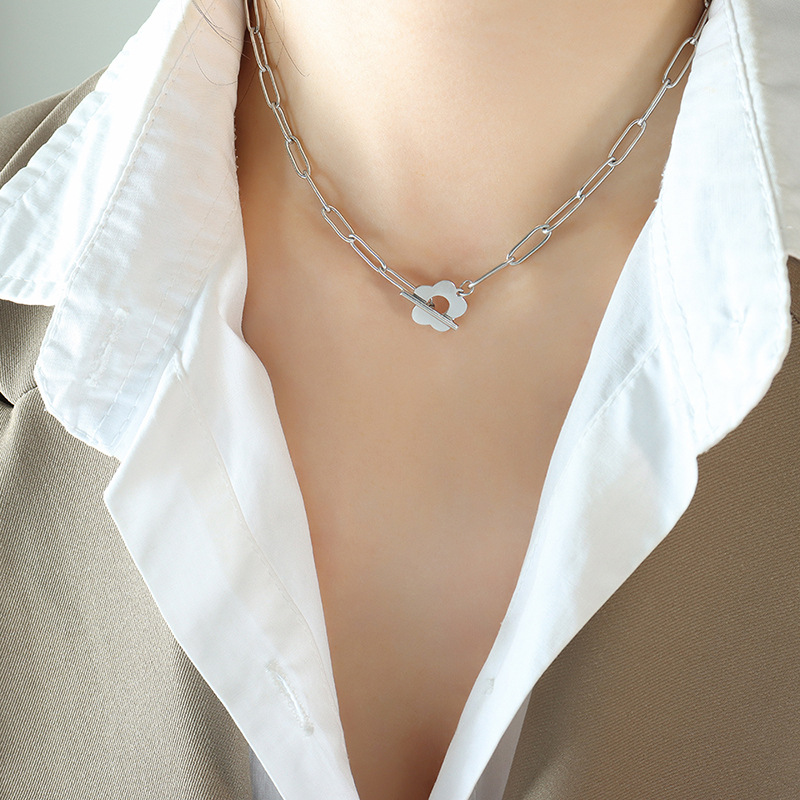 Steel necklace - 37cm