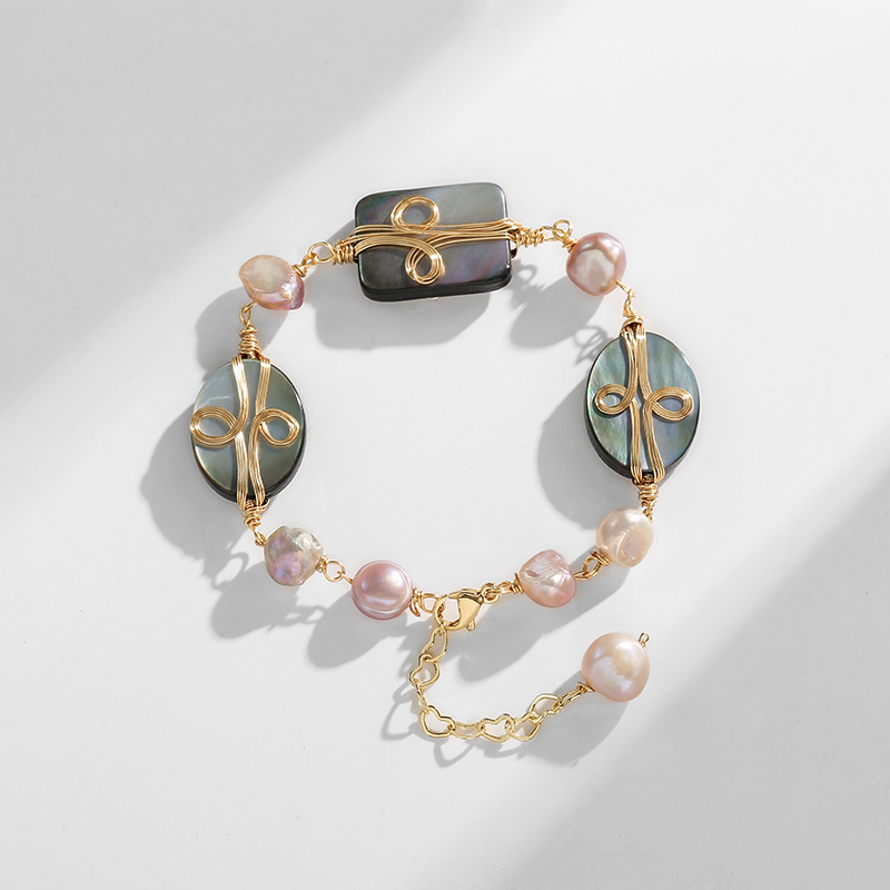 3:S1024 Woven Pearl Bracelet