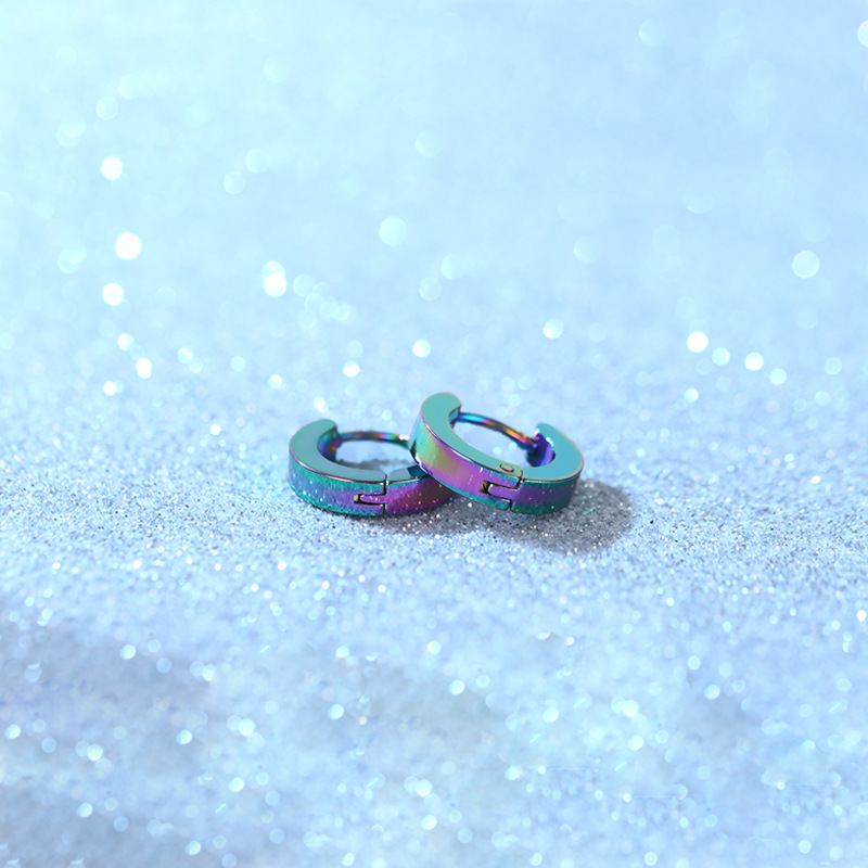 3*9mm earrings flat color