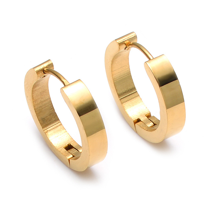 18:4mm small oval flat gold