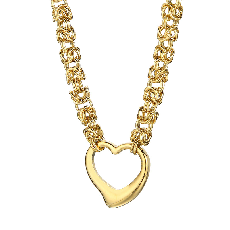 1:Gold necklace KN24630-Z