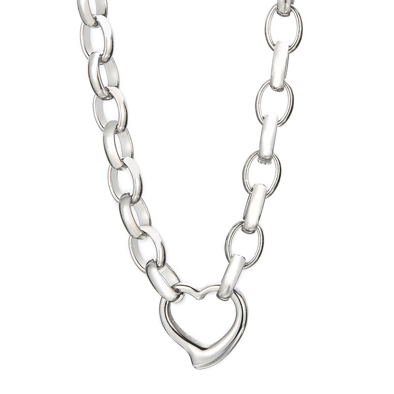 Steel necklace KN230899-Z