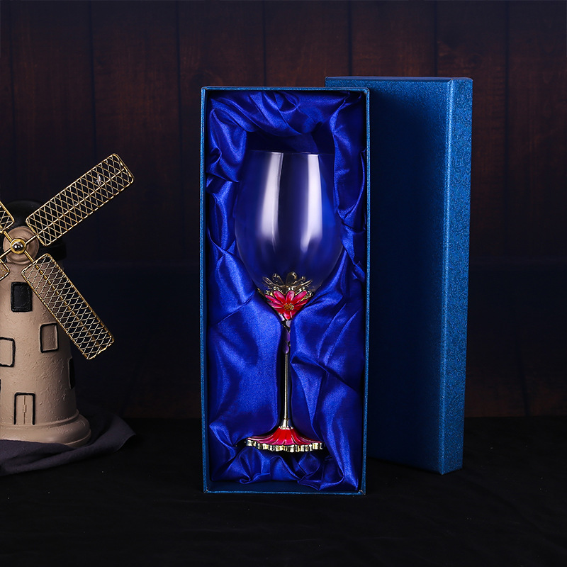 Chrysanthemum wine glass single gift box