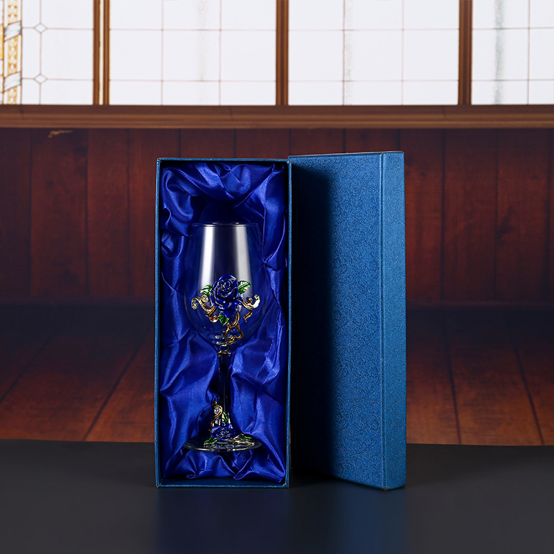 Blue Rose cup body cup bottom single gift box