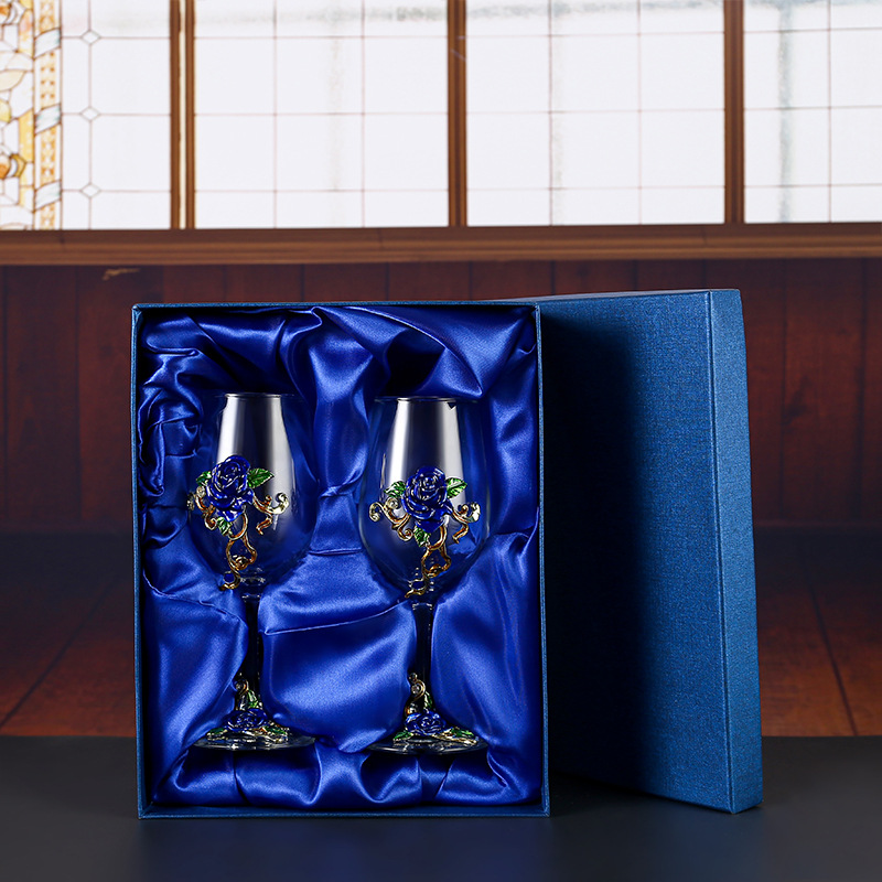 Blue Rose Cup body cup bottom 2 pieces gift box
