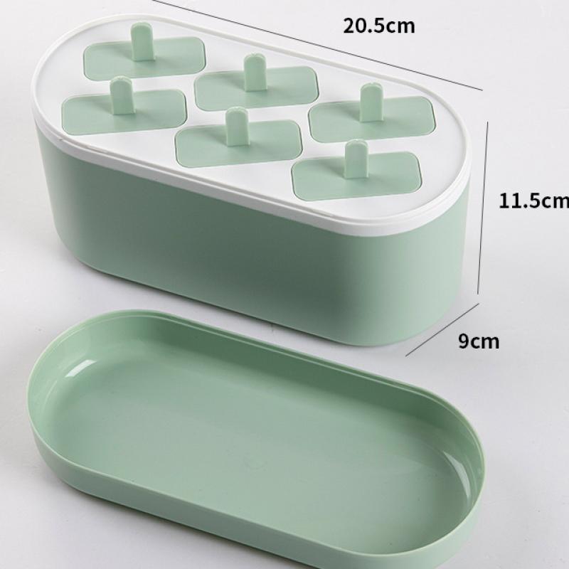 6 Popsicle mold with green outer box
