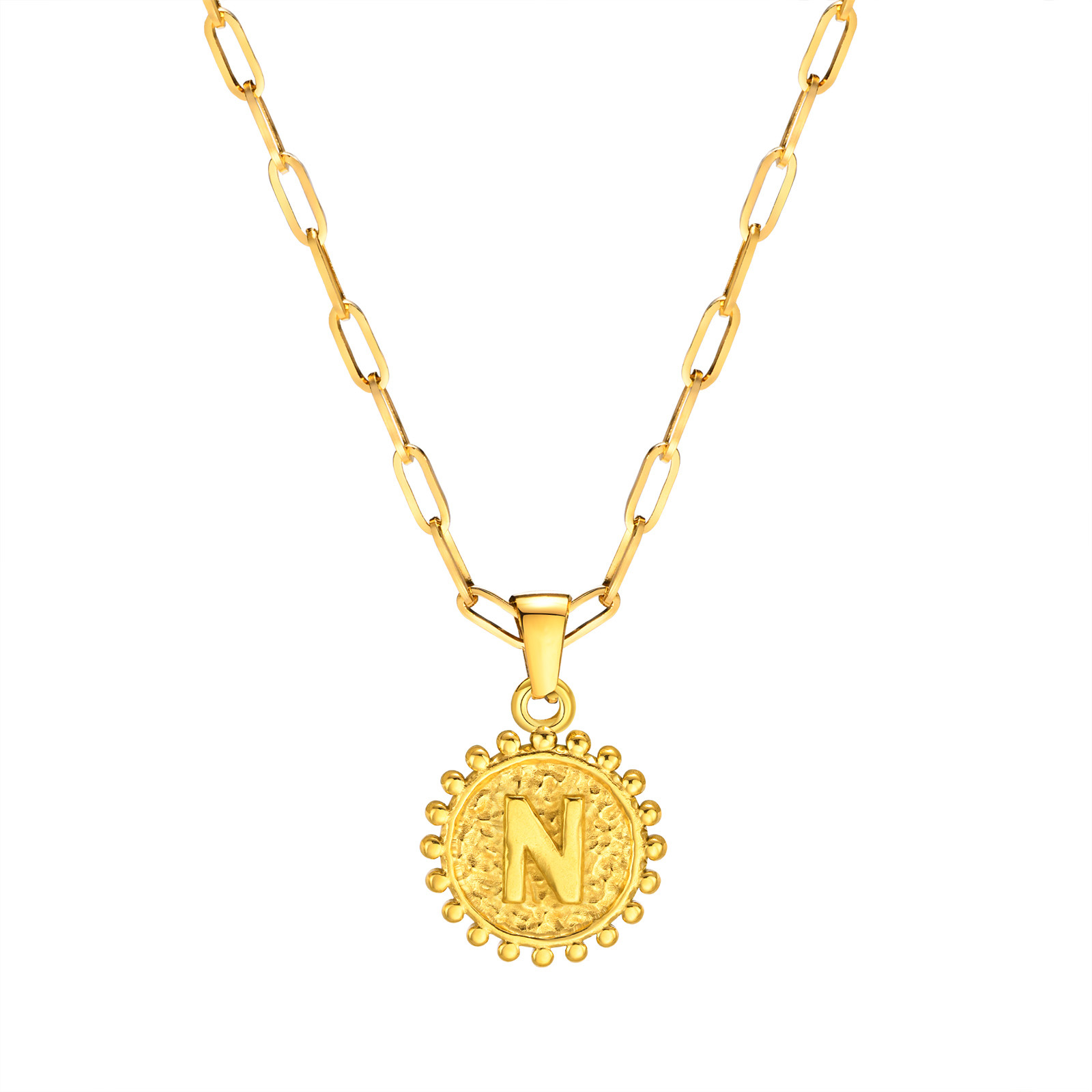 N letter single pendant