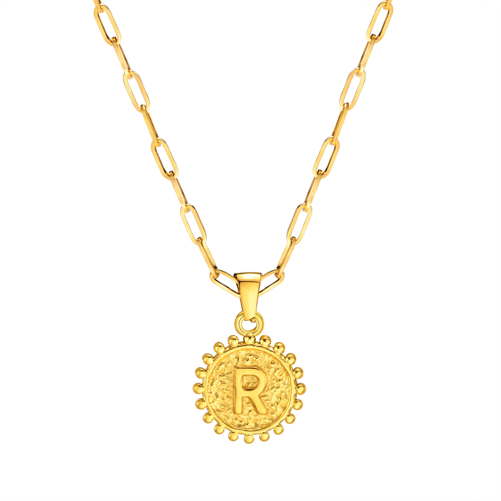 R letter single pendant