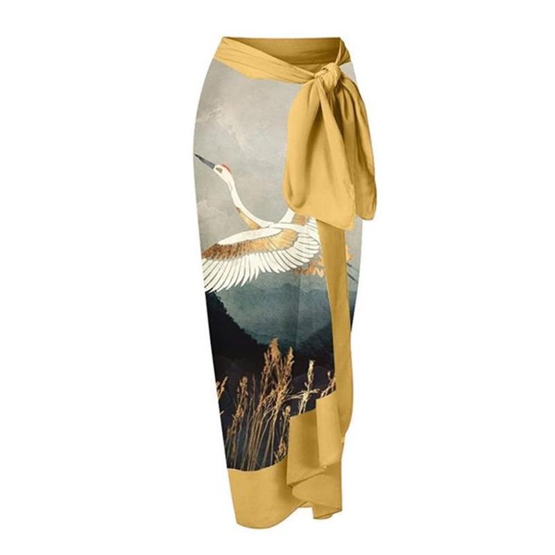 Golden beach skirt