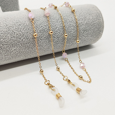 2:Gold pink bead