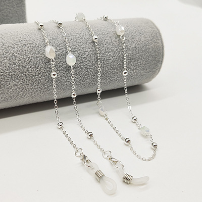 5:Silver white bead