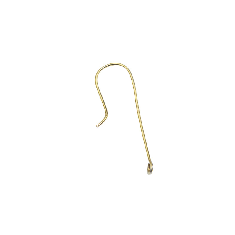 (0.7*30mm) short flat ear hook/gold