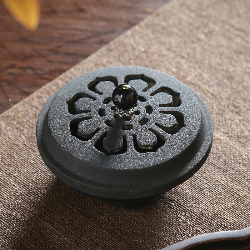 2:Lotus Pan Incense Burner - Cover stove 10.8*7.8cm