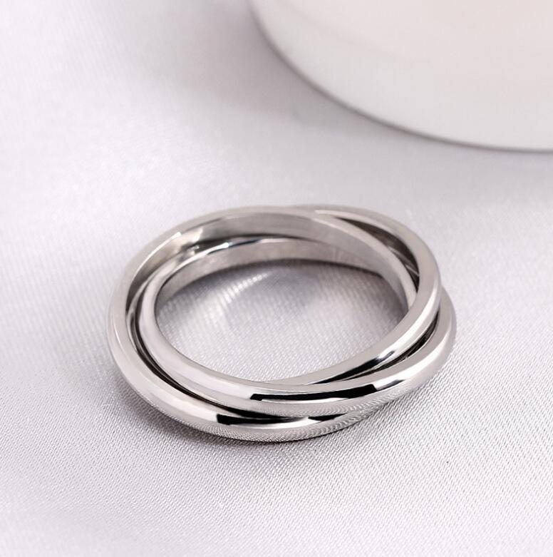 5:Three rings - silver