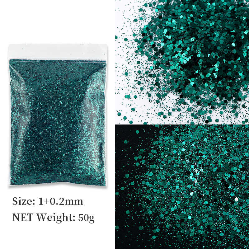 1:50g Bag 0.2 1MM- Emerald Size 12