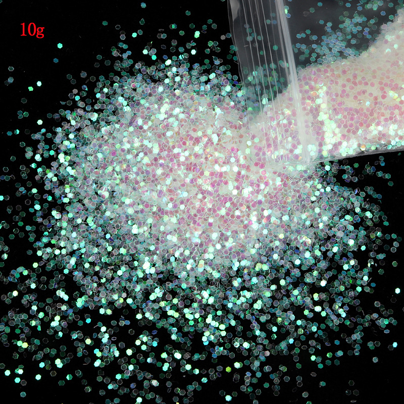 10G bag 1MM red Green Glitter Pink -2