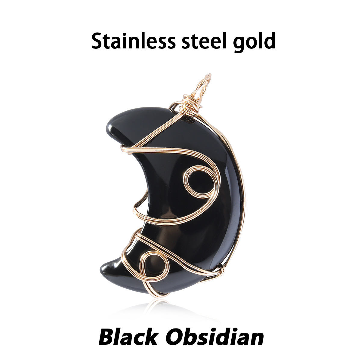1 Black Obsidian gold