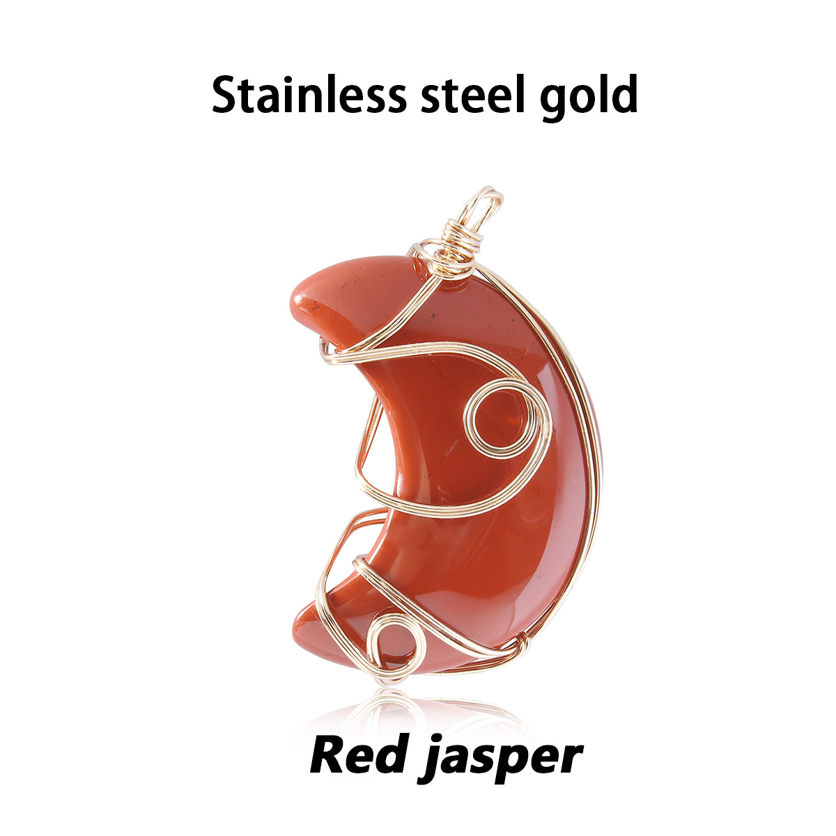 11 red jasper gold