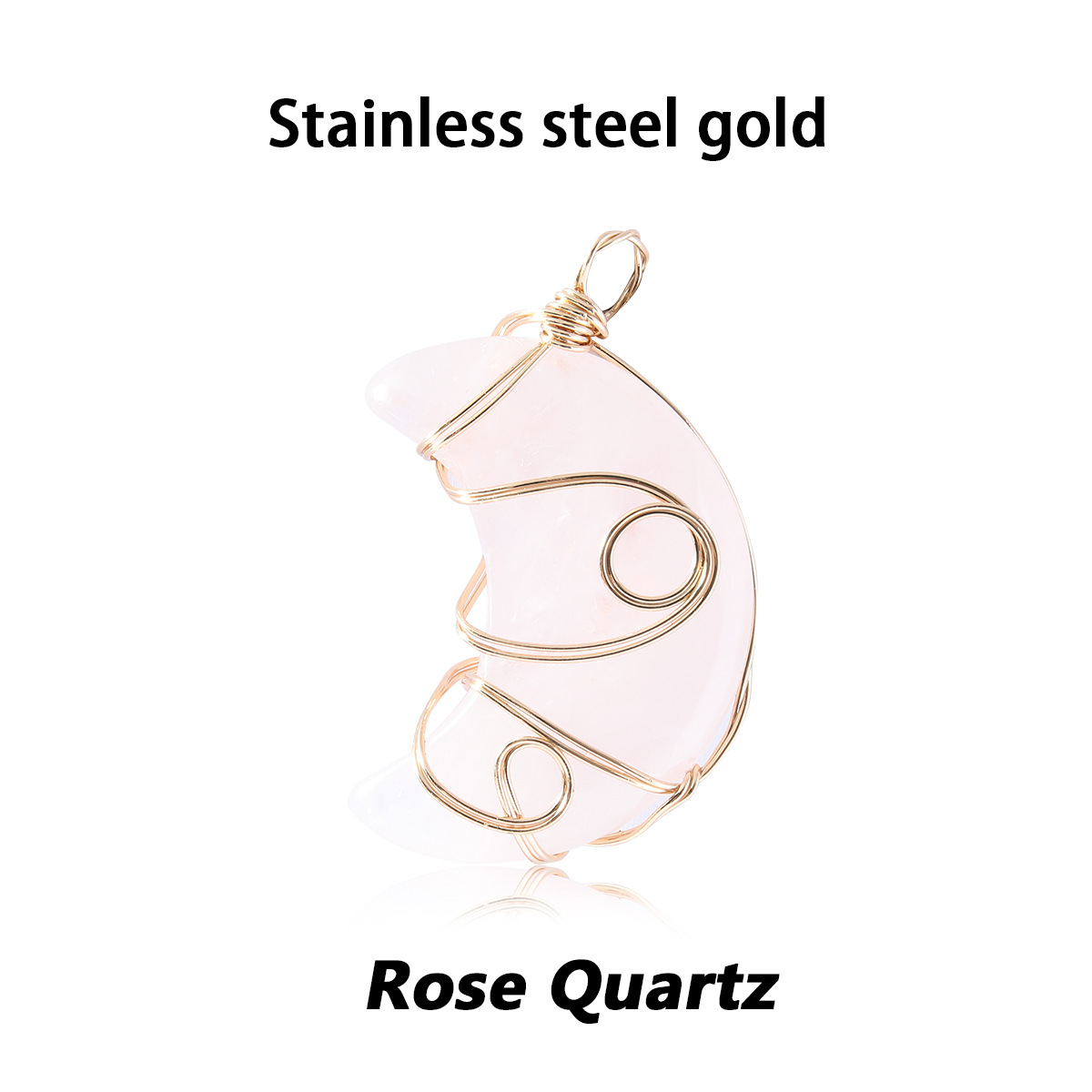 13 Rose Quartz gold