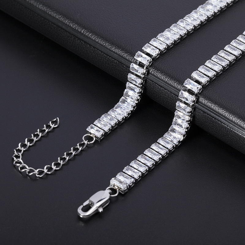 6mm*45 3cm steel color white Zirconium