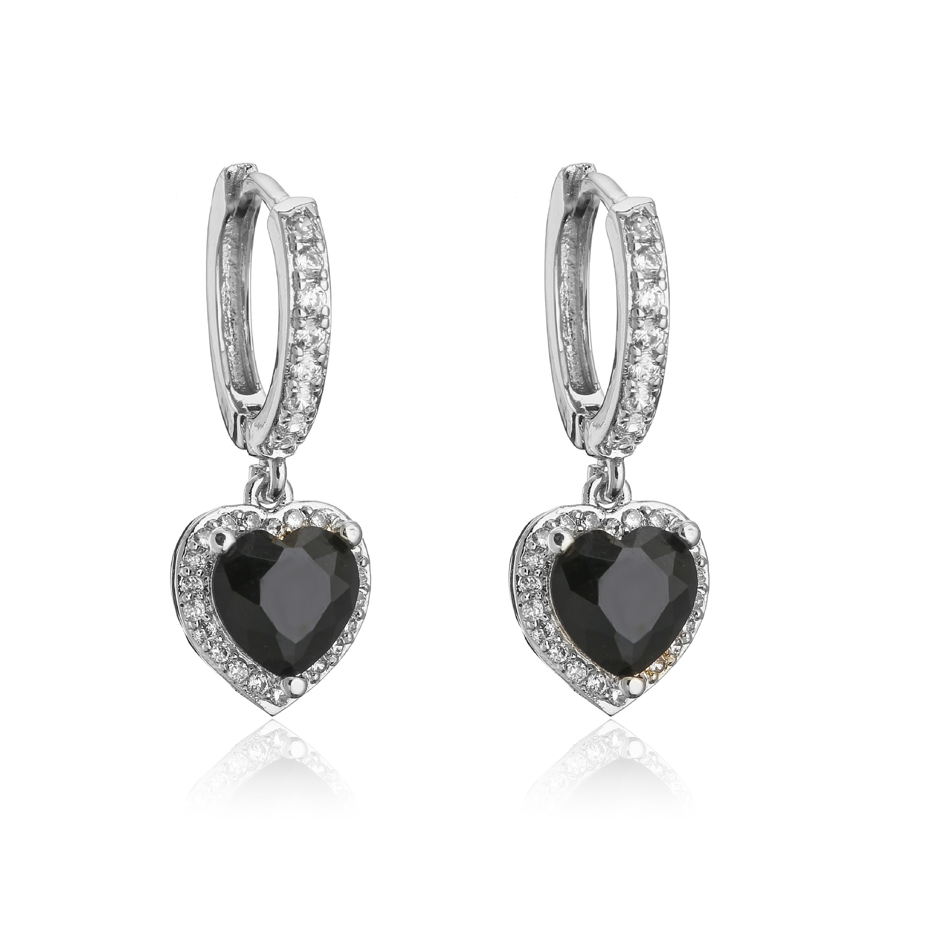 White gold and black diamonds