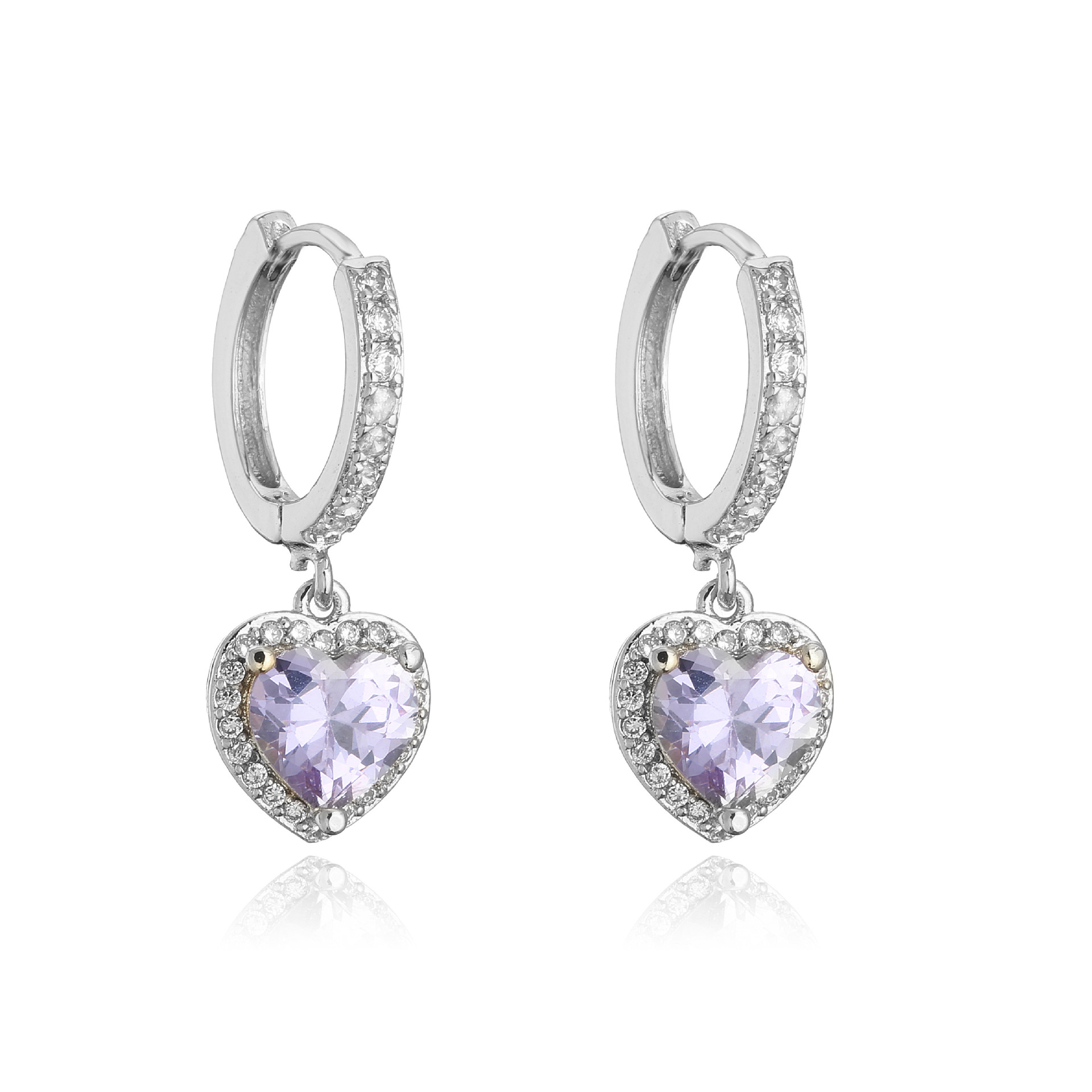 White gold purple diamond