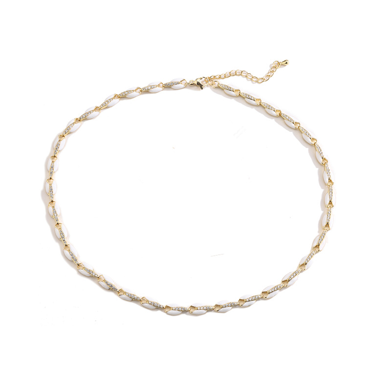 1:White necklace 40cm