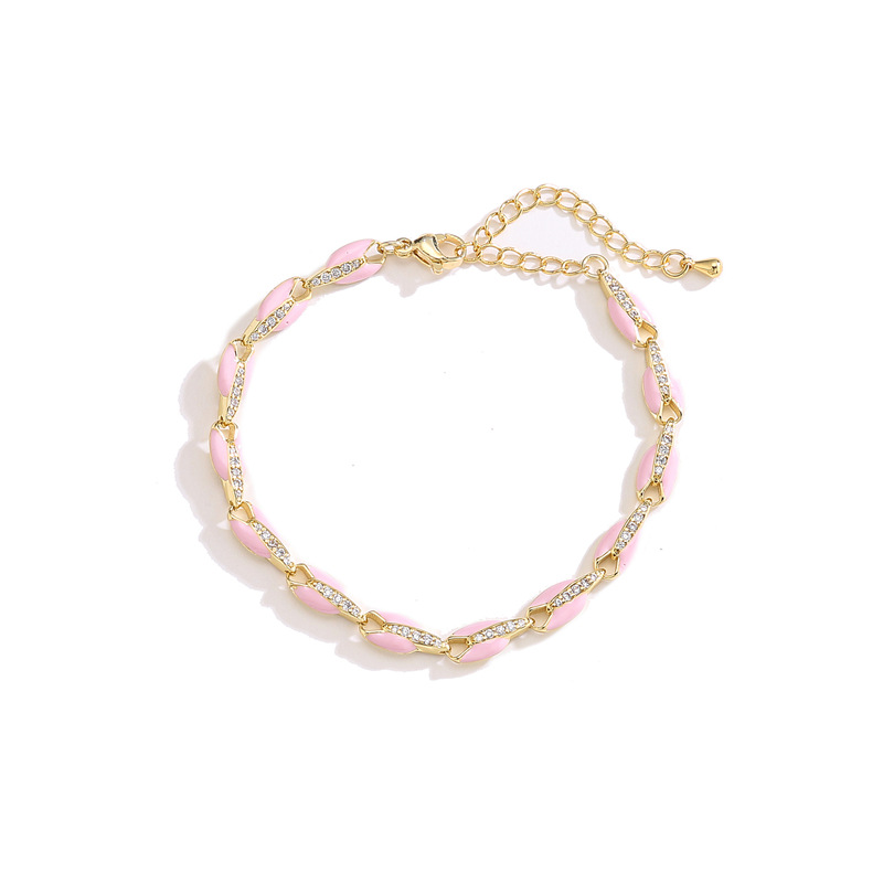 Pink bracelet 18cm