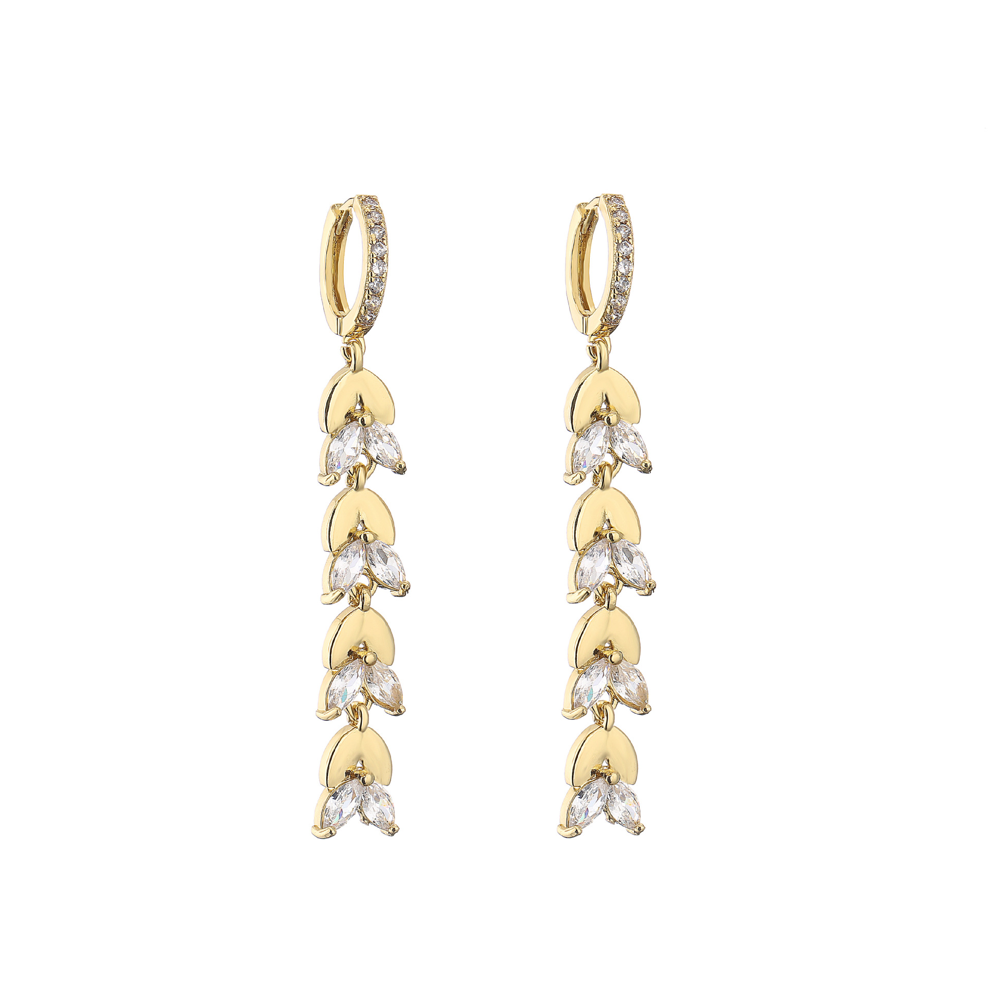 5:Gold Earrings 1 pair