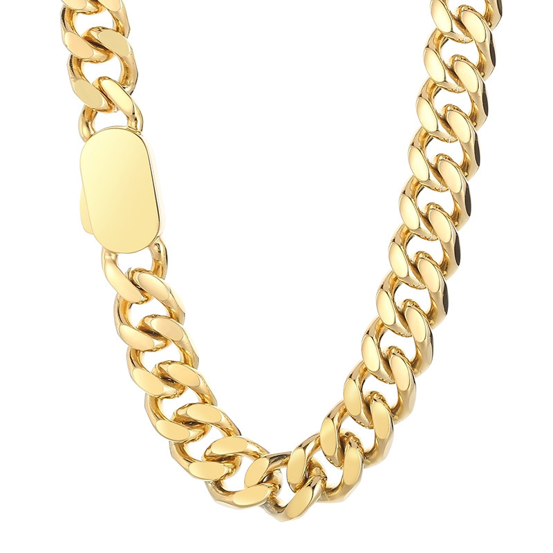 37:B Gold Necklace 11mm60cm