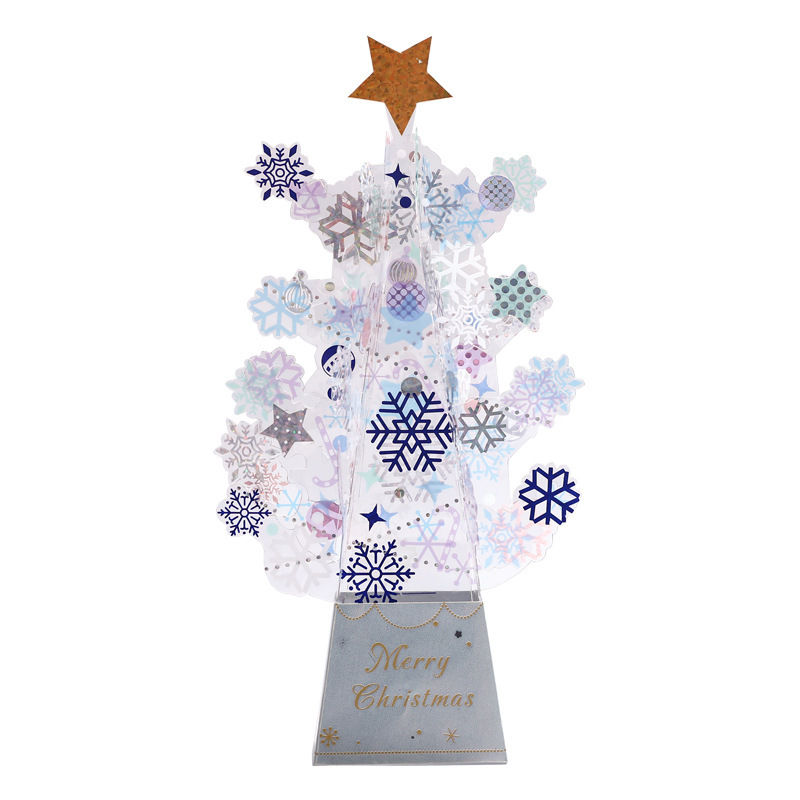Blue crystal Christmas ornaments