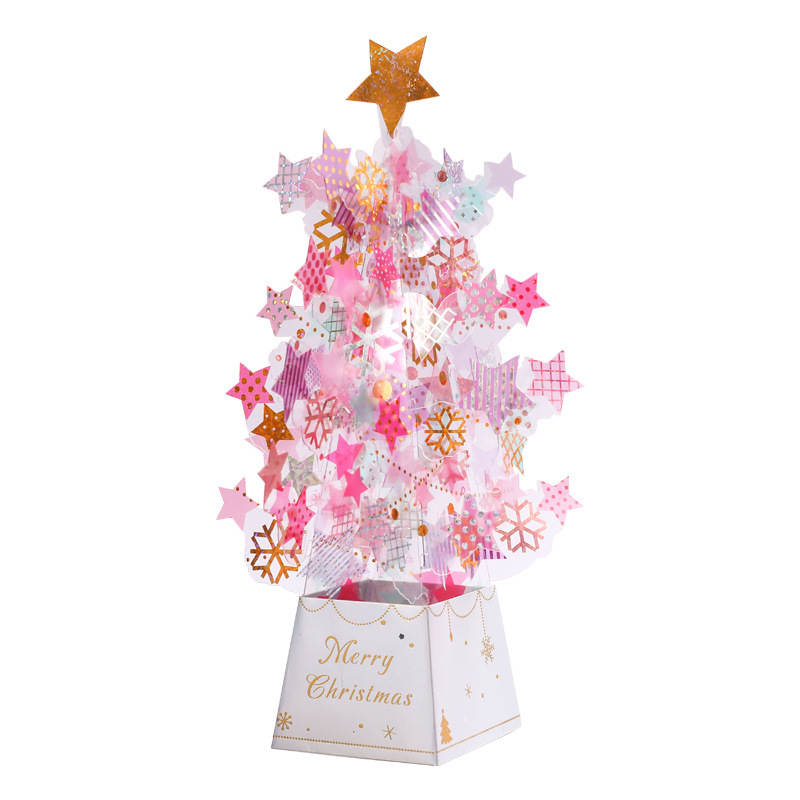 3:Pink crystal Christmas ornaments