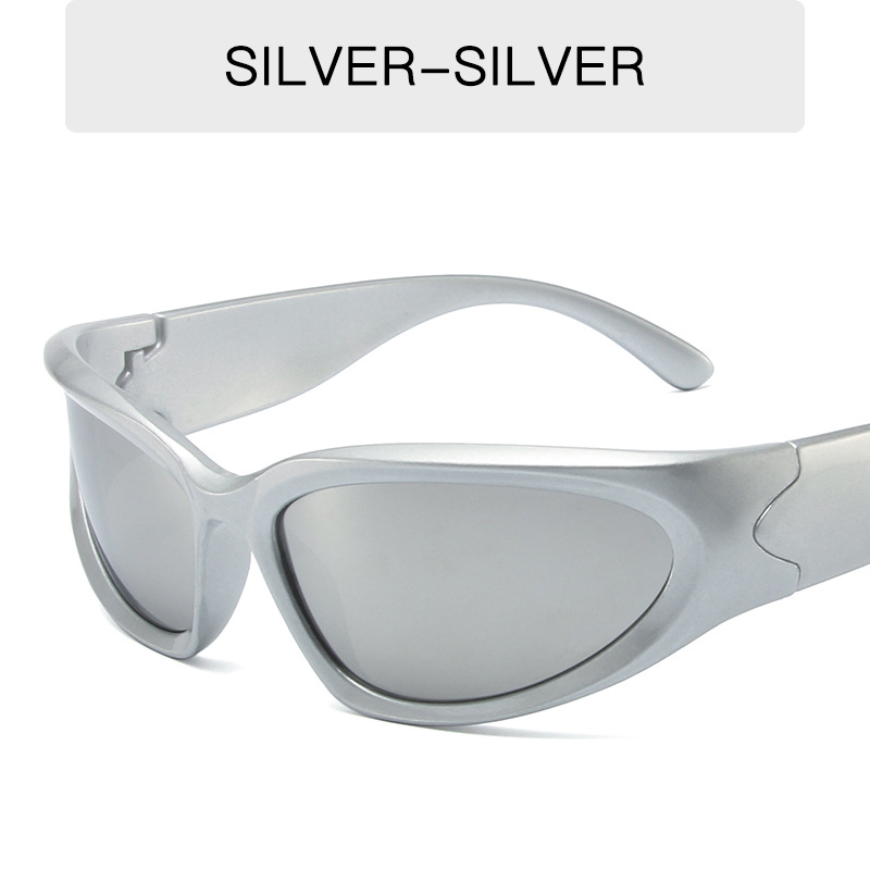 Silver framed white mercury