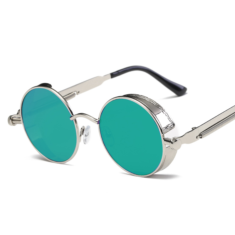 Silver frame green mercury