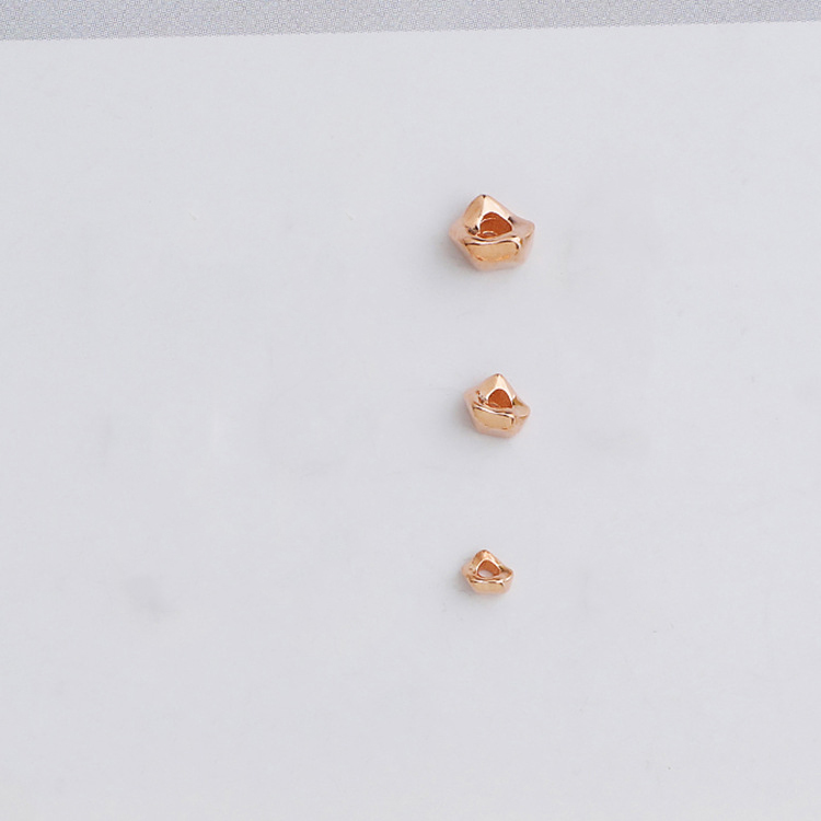 rose gold color plated 3x1.5mm