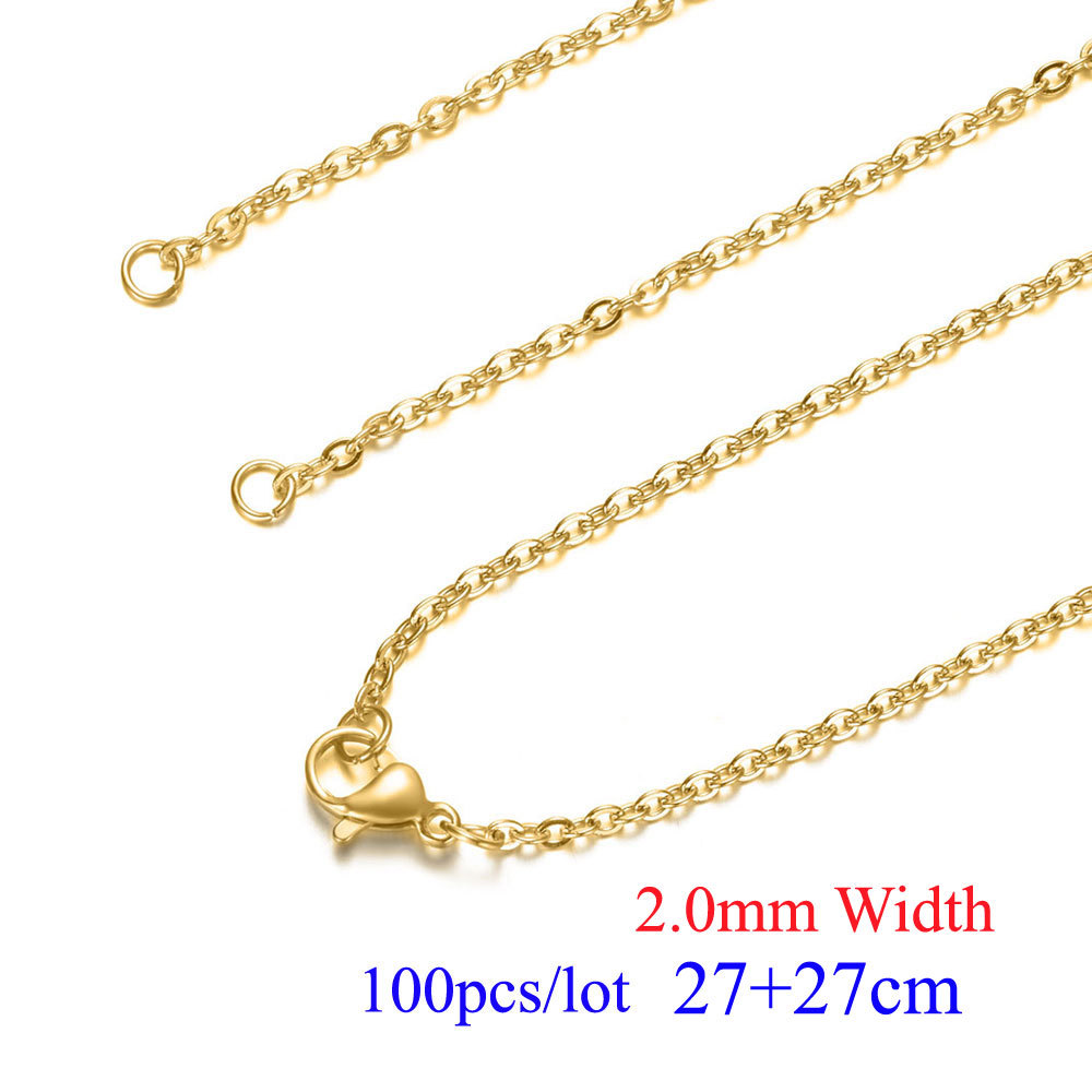 Gold 2.0mm width - 27+27cm