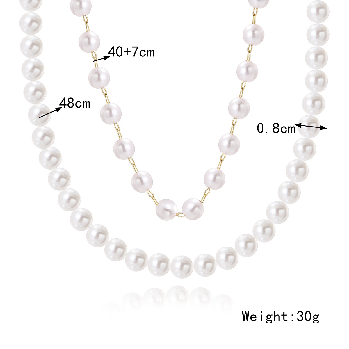 15:N2209-12 Double Pearl Chain