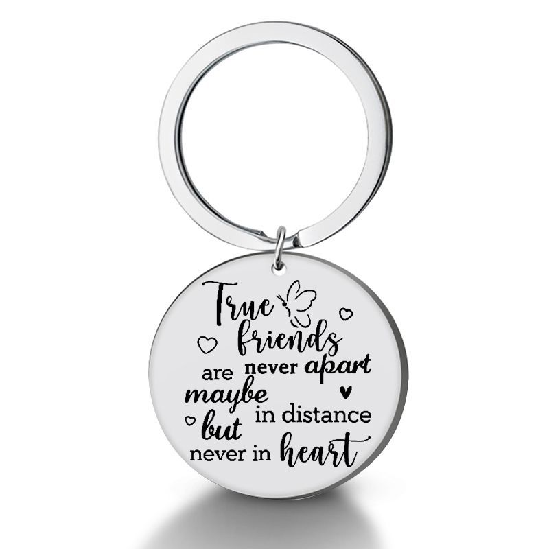 Silver accessory-free keychain