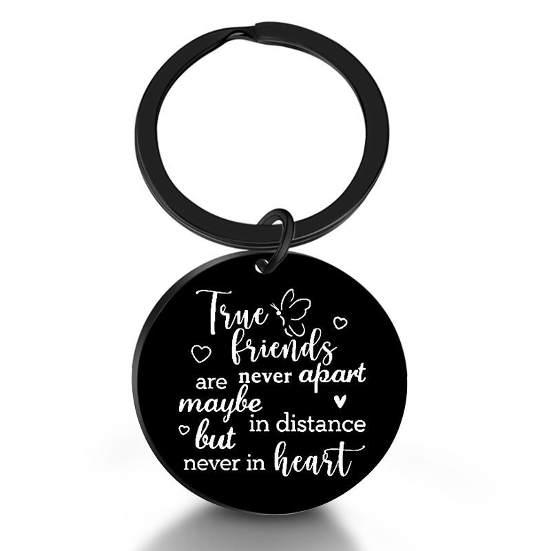 Black accessory-free keychain