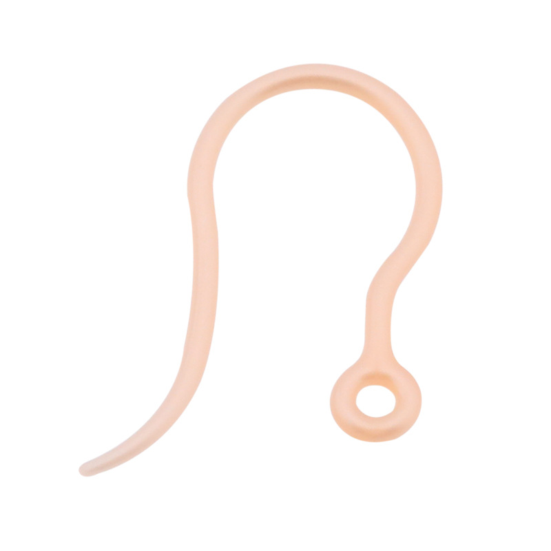 8:PC pink gold ear hook / enlarged