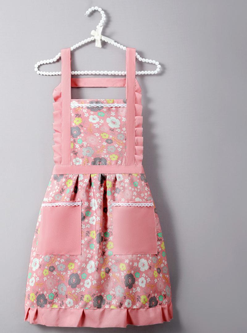 Spring Blossom Canvas apron - Pink