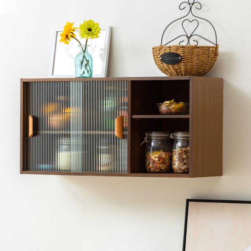 Looming Hanging Cabinet - Walnut color 80 long