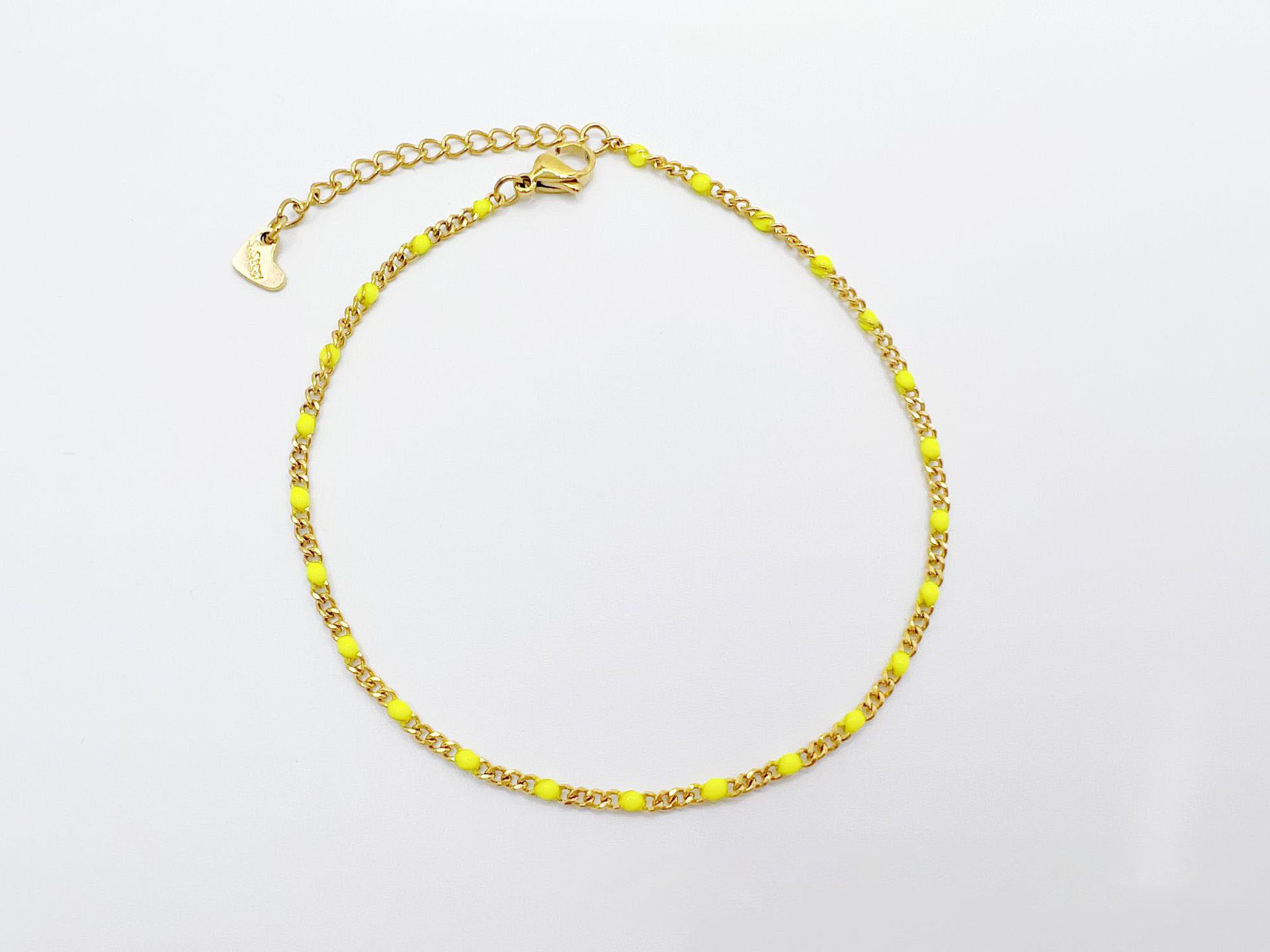 22:Anklet fluorescent yellow