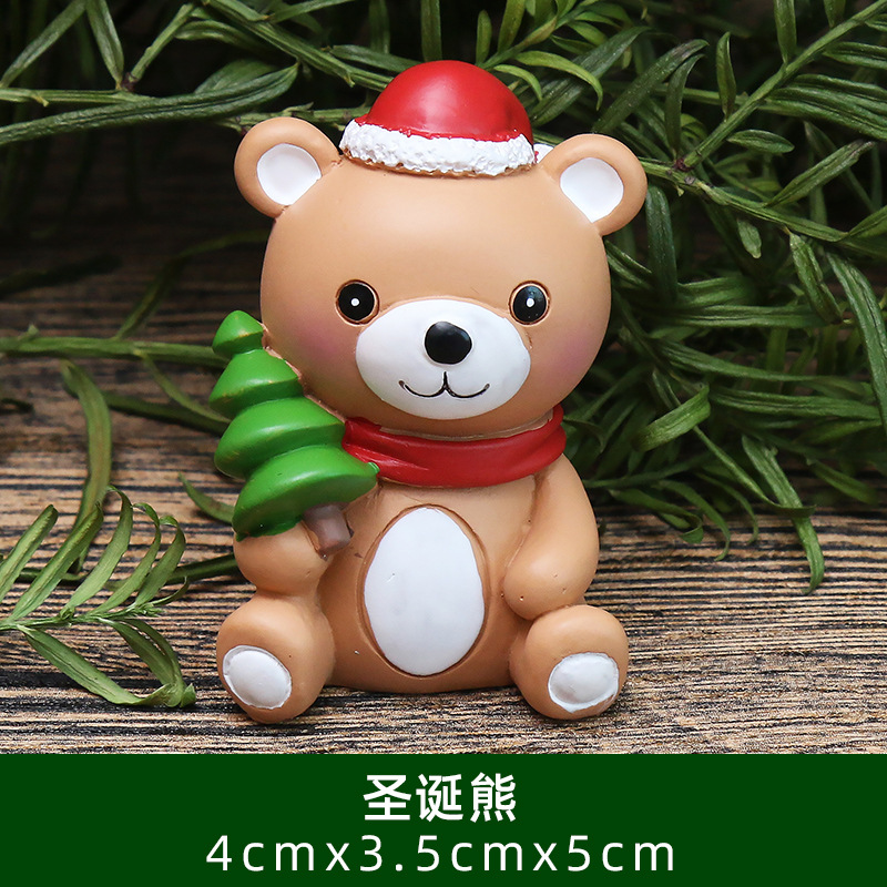 Christmas bear4X3.5X5CM