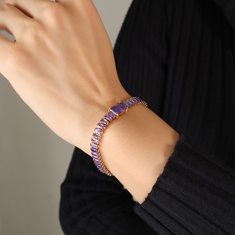 Purple Bracelet -15 and 5cm